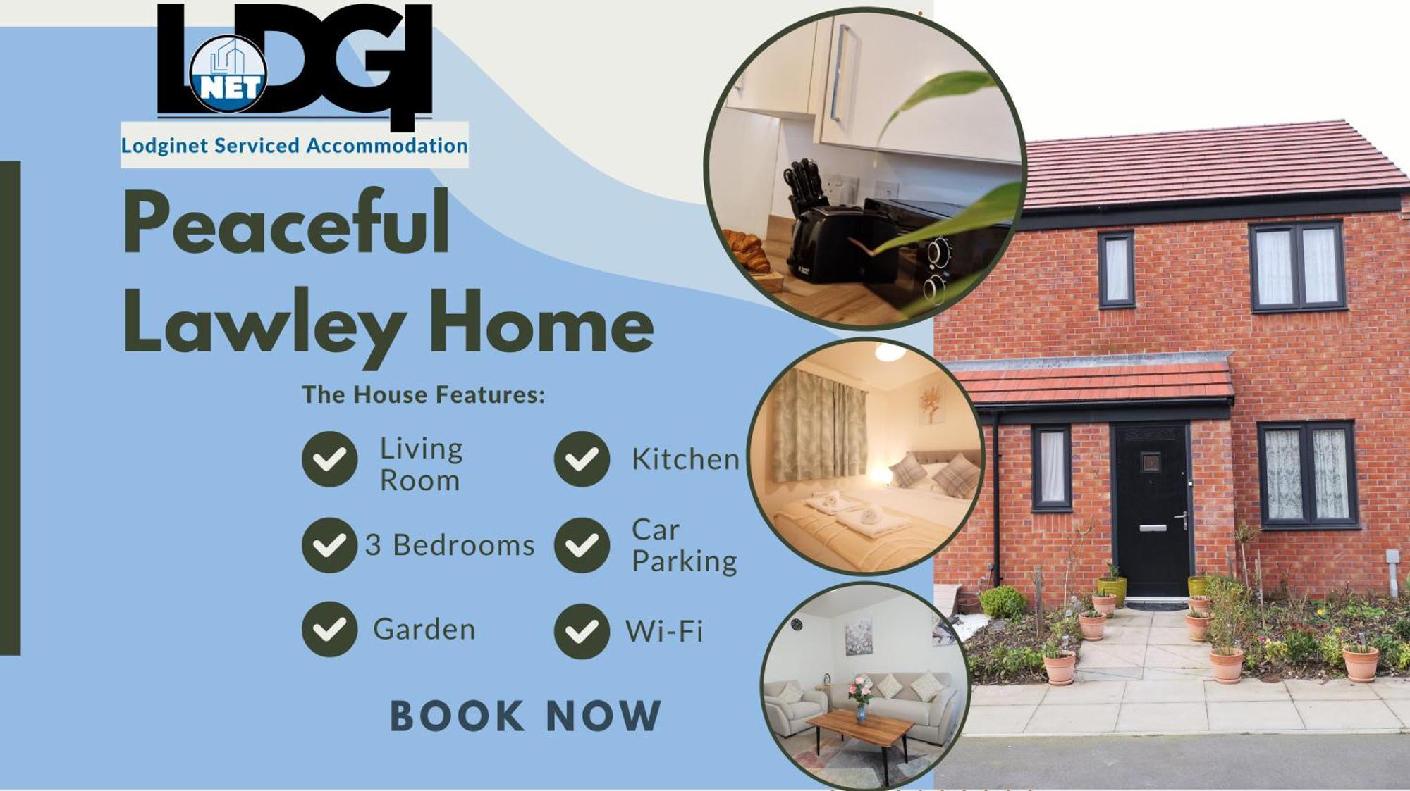 Peaceful With Parking, Garden, Wi-fi Apartment Lawley